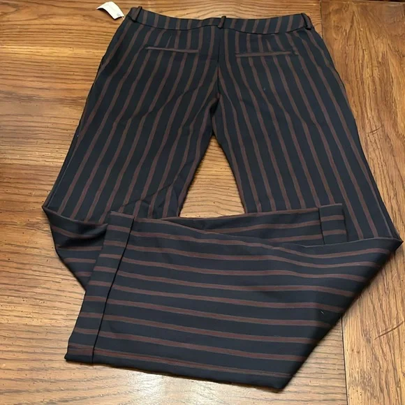 Anthropologie low rise striped flare pants, size 2, NWT - Picture 8 of 14
